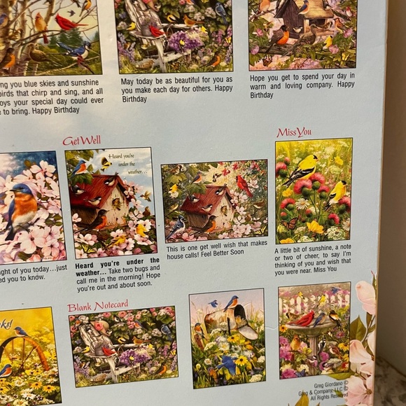 Greeting Card Assortment-Wings & Wishes with birds by Greg Giordano set of 20 - Picture 4 of 5